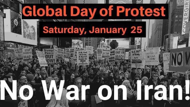 All out on January 25th No War With Iran!!  **Saturday**